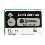 HOMECARE PRODUCTS 40403 Deck Screws - Galvanized - 6 x 1.25 in. HO3318009